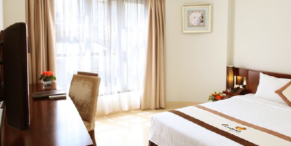 Phòng Premium Deluxe Double - Khách sạn Sanouva